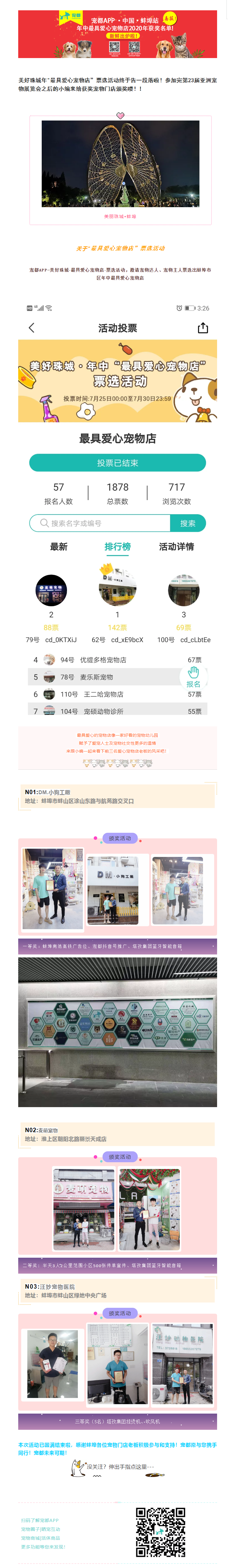 喜報(bào)！2020年寵都APP?中國(guó)?美麗珠城?蚌埠站---最具愛心寵物店獲獎(jiǎng)名單新鮮出爐啦！